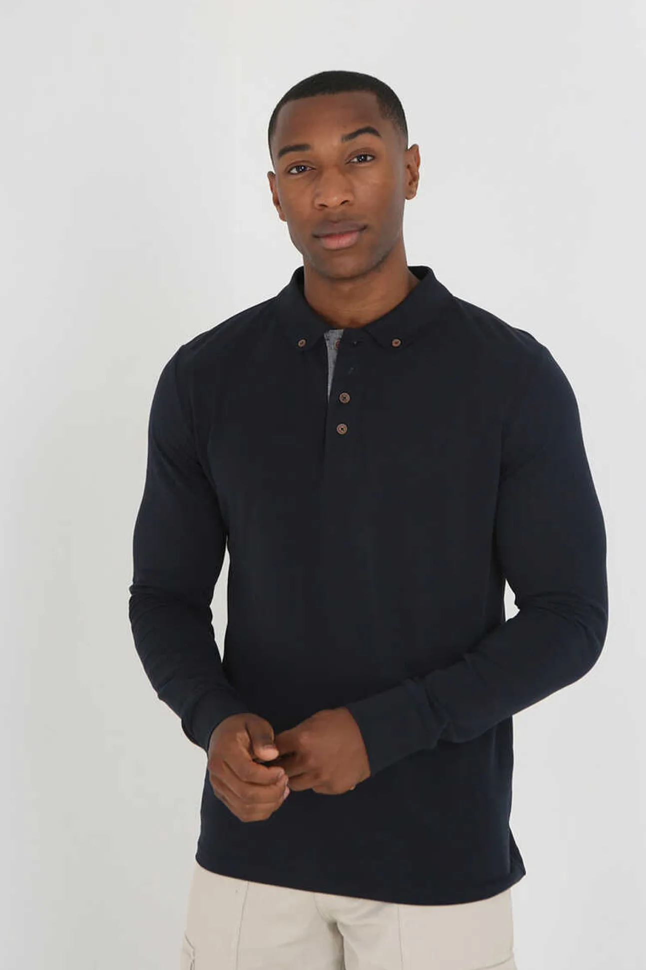 Polo Pique De Manga Comprida