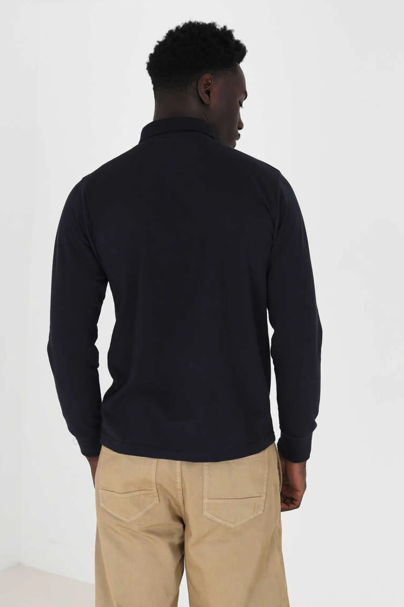 Polo Pique De Manga Comprida