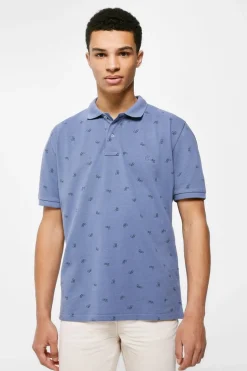 Polo Pique Estampado All Over
