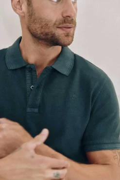 Polo Pique Lavado Bordado De Aviao