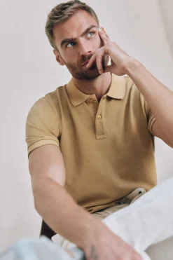 Polo Pique Lavado Bordado De Aviao