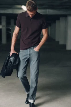 Polo Pique Lavado Bordado De Aviao