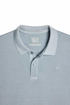 Polo Pique Lavado Bordado De Aviao