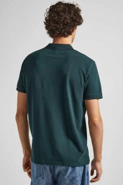 Polo Pique Logo Bandeira Bordado