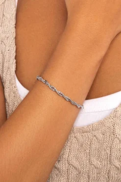 Pulseira Rope Chain De Prata