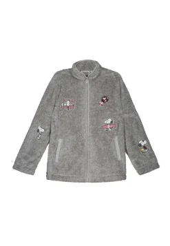 Robe Pelo Esponjoso Remendos Snoopy