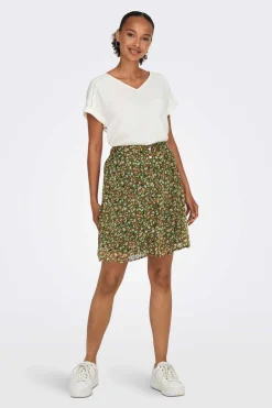 Rock Kurz Mit Print Gazestoff