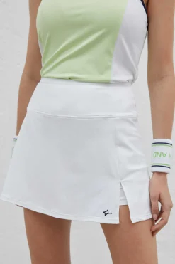 Saia Branca Com Malha Interior