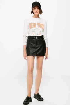 Saia Cinto Efeito Pele