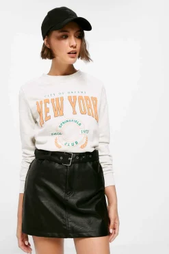 Saia Cinto Efeito Pele