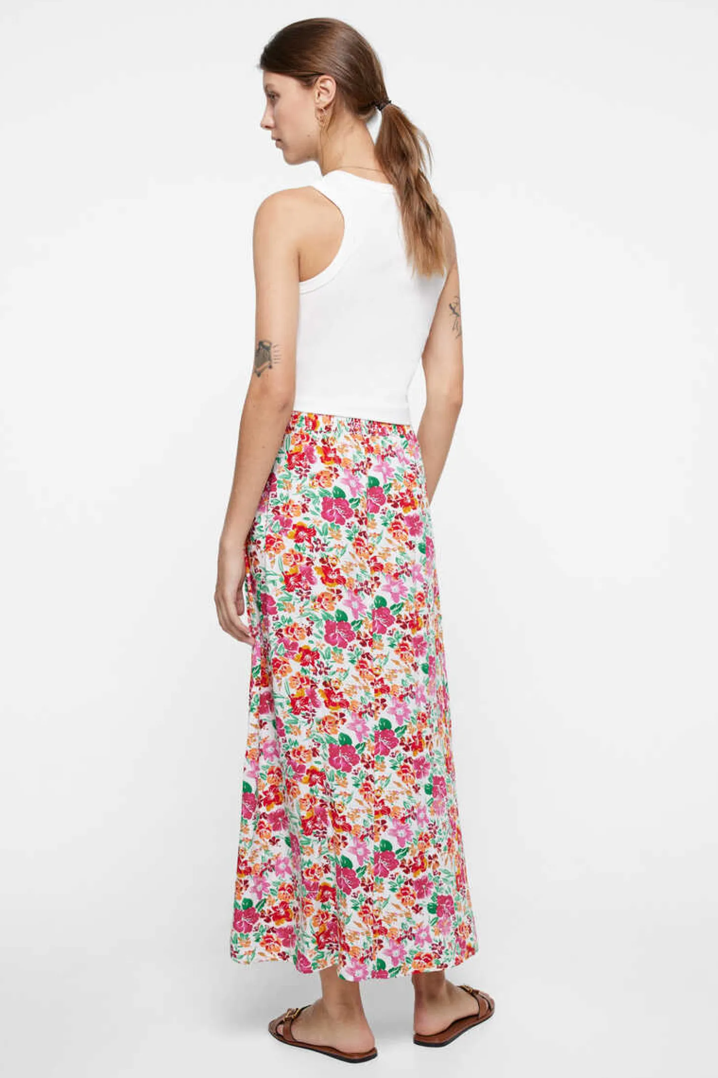 Saia Comprida Estampada