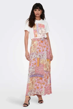 Saia Comprida Estampada