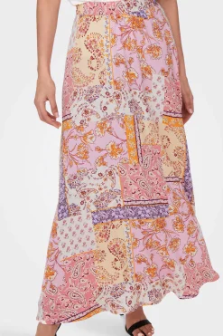 Saia Comprida Estampada