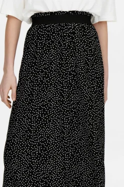 Saia Comprida Estampada Cintura Elastica