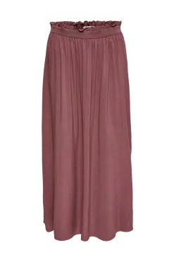 Saia Comprida Folgada Com Cintura Elastica