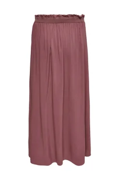 Saia Comprida Folgada Com Cintura Elastica