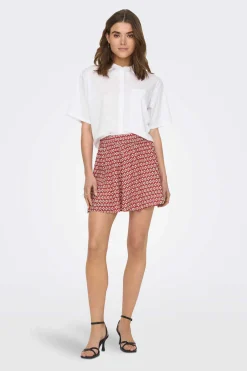 Saia Curta Fluida Estampada