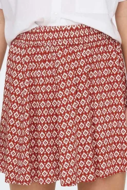 Saia Curta Fluida Estampada