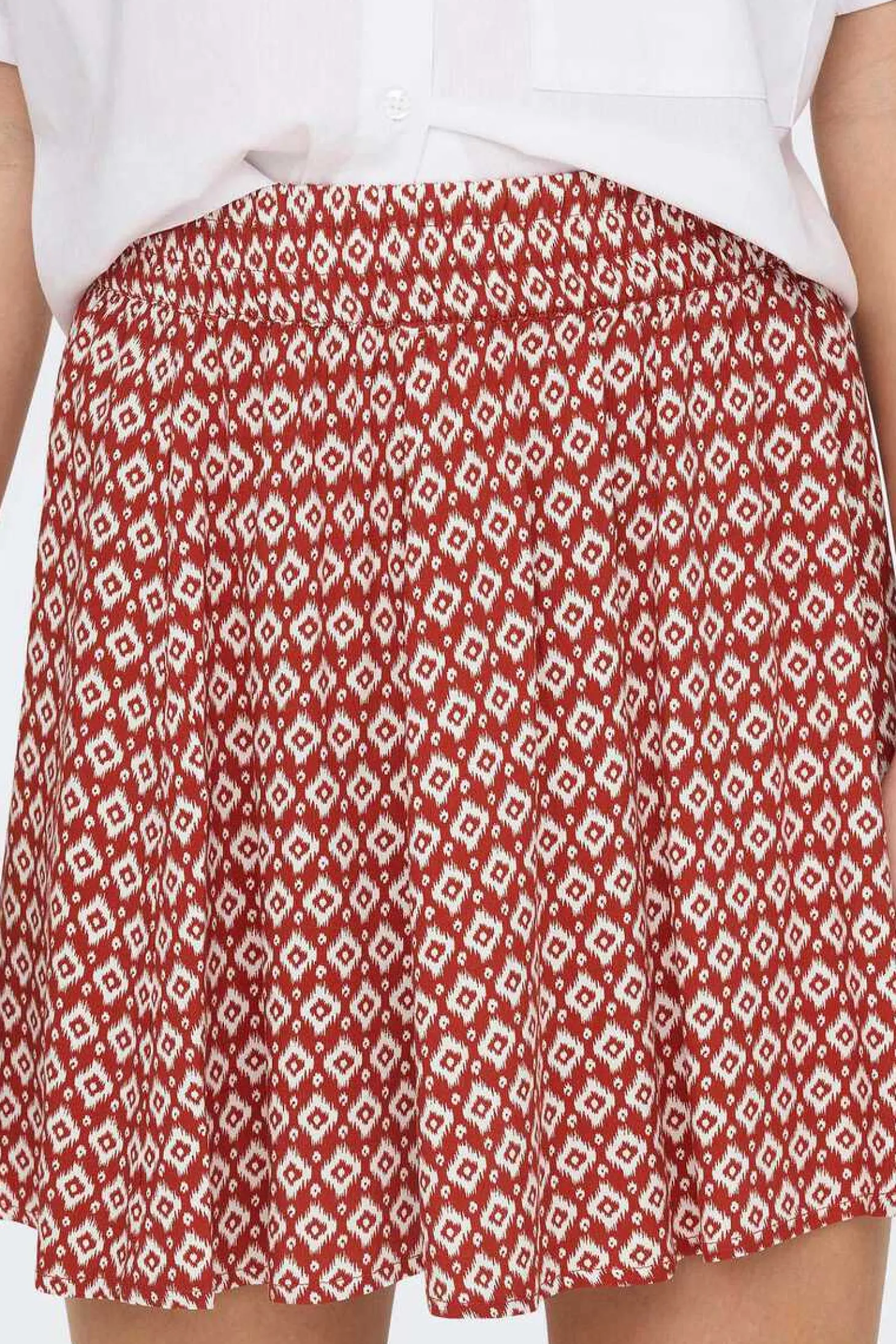 Saia Curta Fluida Estampada