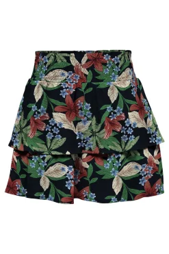 Saia Curta Fluida Folhos