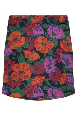 Saia Curta Franzida Estampada