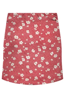 Saia Curta Franzida Estampada