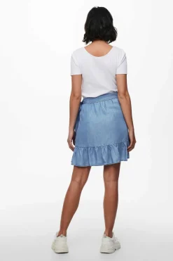 Saia Curta Tencel Cruzada