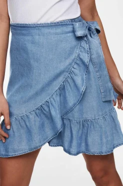 Saia Curta Tencel Cruzada