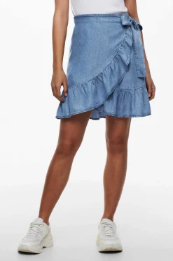 Saia Curta Tencel Cruzada