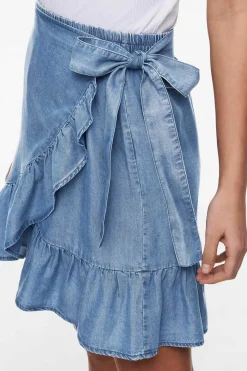 Saia Curta Tencel Cruzada