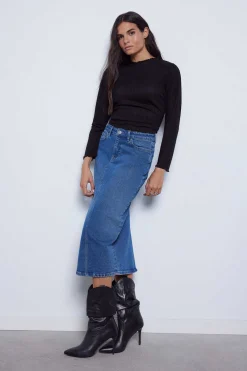 Saia Denim Midi