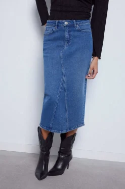 Saia Denim Midi