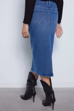 Saia Denim Midi