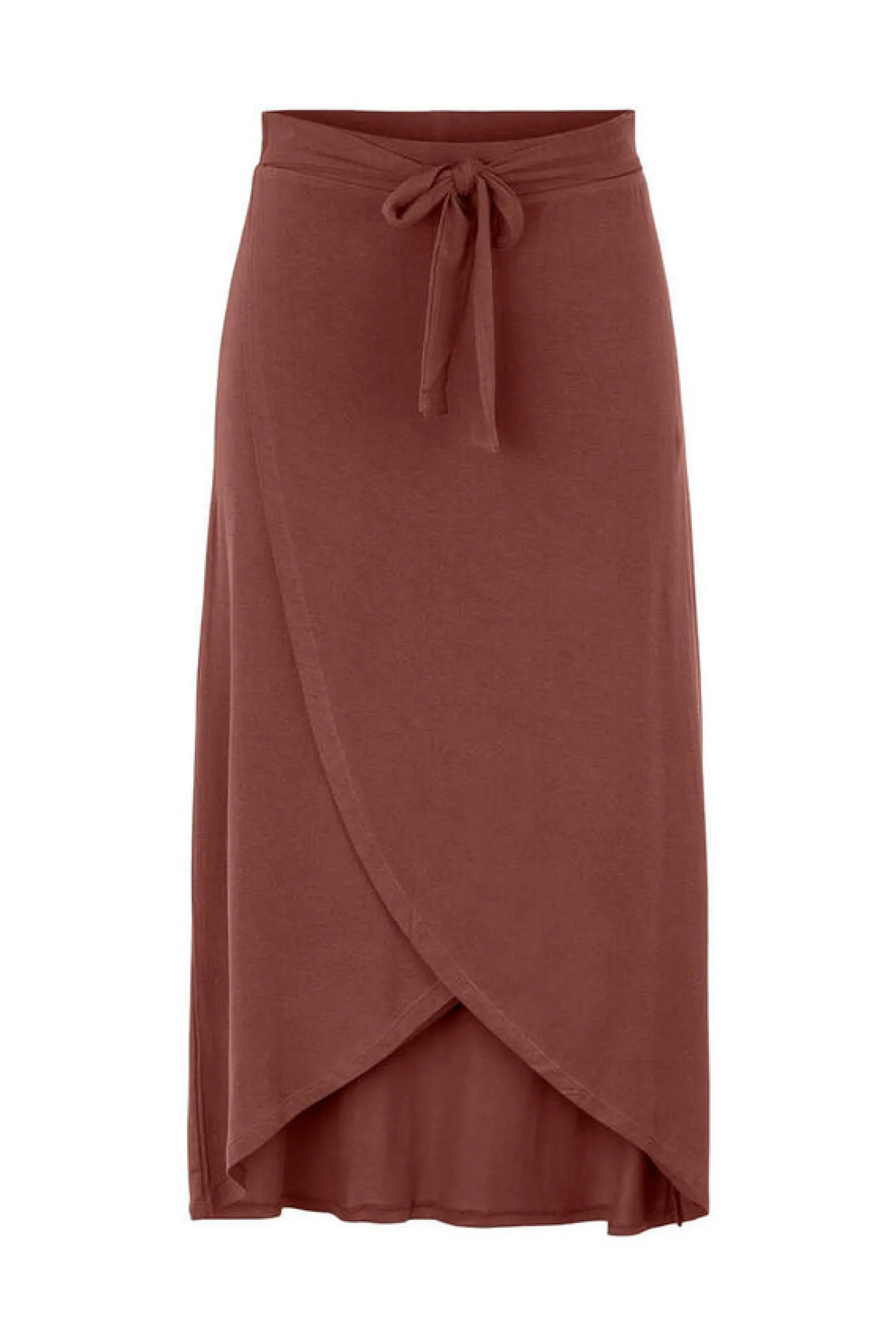 Saia Midi Com Fecho Em Forma De Laco.