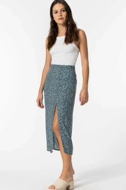 Saia Midi Estampado Floral