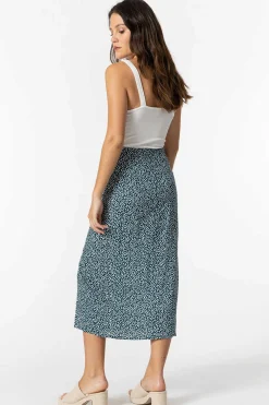 Saia Midi Estampado Floral