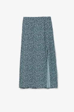 Saia Midi Estampado Floral