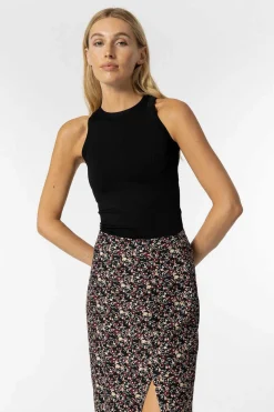 Saia Midi Estampado Floral