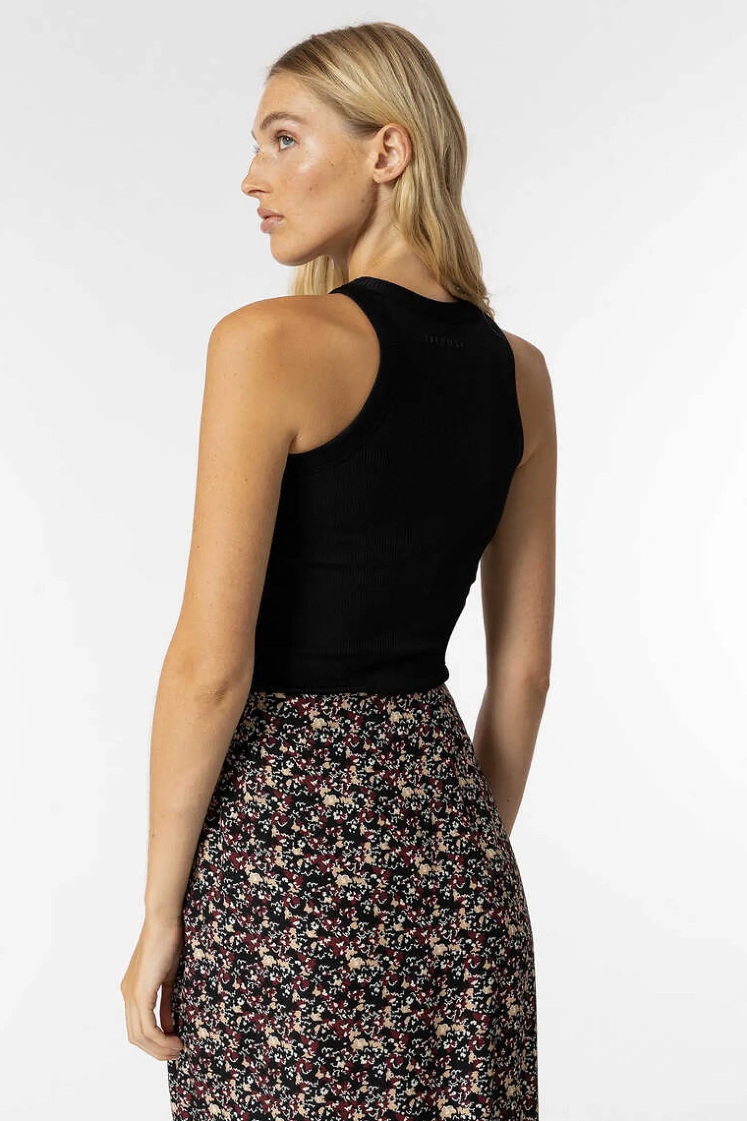 Saia Midi Estampado Floral