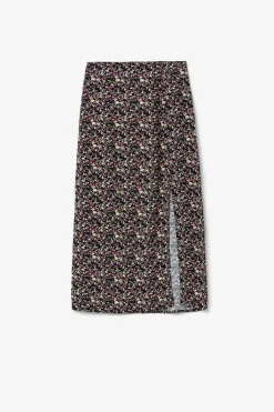 Saia Midi Estampado Floral