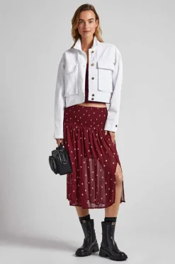 Saia Tecido Semitransparente