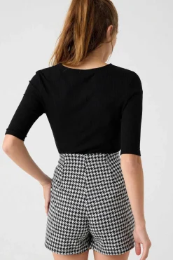 Saia-Calca Jacquard Botoes