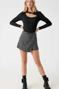 Saia-Calca Jacquard Botoes