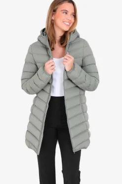 Sobretudo Acolchoado Com Capuz