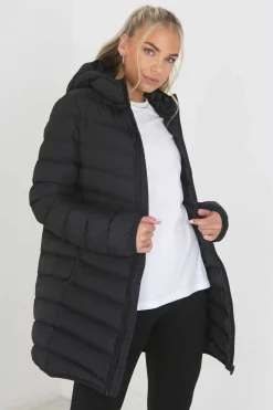 Sobretudo Acolchoado Com Capuz