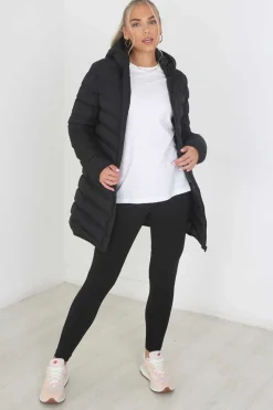 Sobretudo Acolchoado Com Capuz