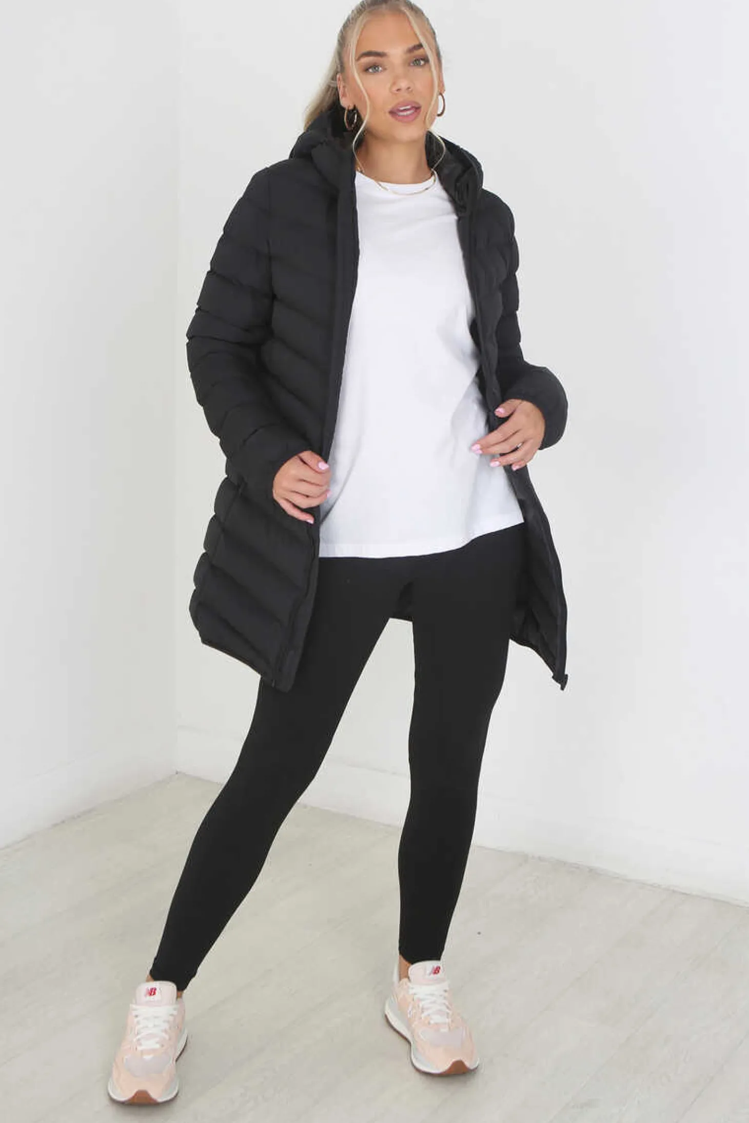 Sobretudo Acolchoado Com Capuz