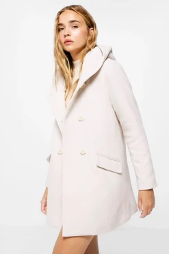 Sobretudo Capuz Dupla Abotoadura