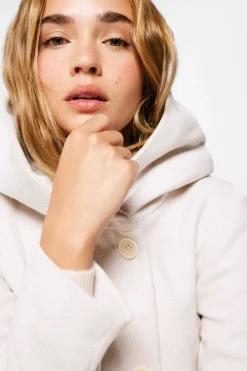 Sobretudo Capuz Dupla Abotoadura