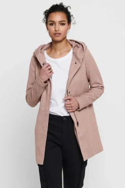 Sobretudo Com Capuz E Fecho-Eclair